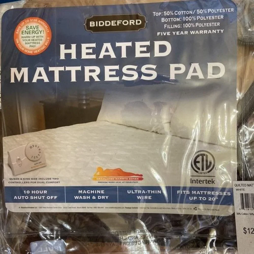 Quilted Electric Full Mattress Pad